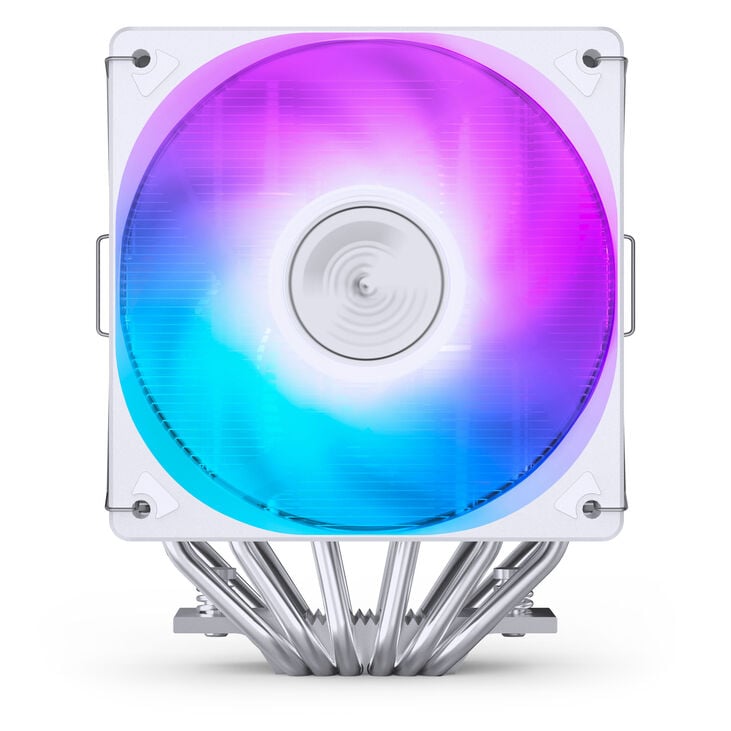 Jonsbo CR-3000E CPU cooler, dual tower, RGB - 120mm, white image number 5
