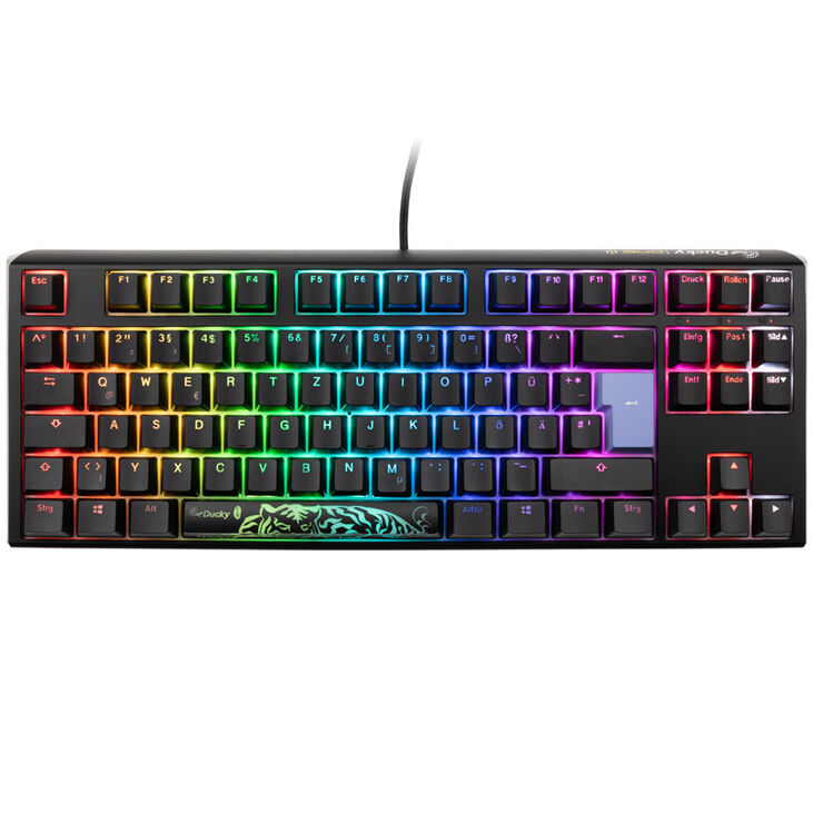 Ducky One 3 Classic Black/White TKL Gaming Tastatur, RGB LED - MX-Blue image number 1