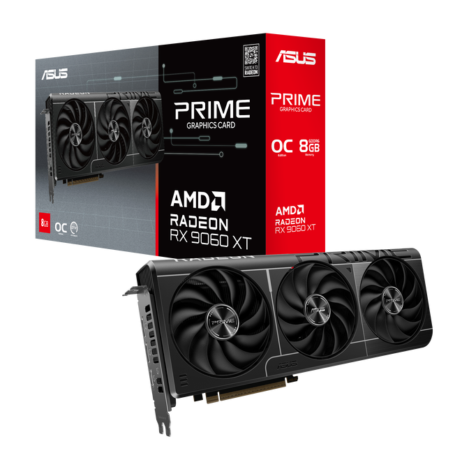 ASUS Prime Radeon RX 9060 XT, 8192 MB GDDR6 image number 0