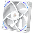 NZXT F140X RGB Case Fan, LCP Rotor, Hybrid Bearing, aRGB - White, 140mm image number null