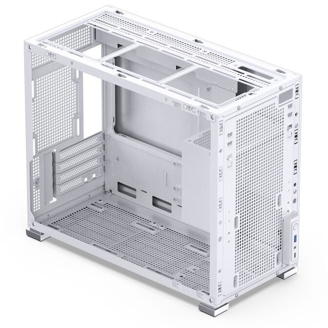 Jonsbo D31 MESH Micro-ATX Geh&auml;use, Tempered Glass - wei&szlig; image number 6
