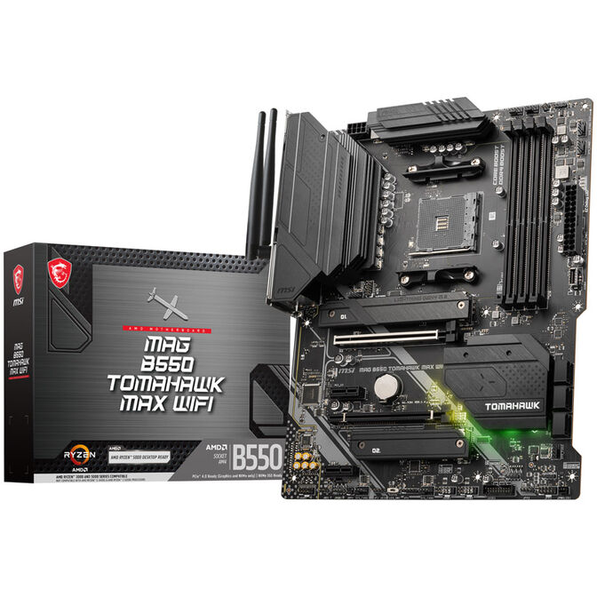MSI MAG B550 Tomahawk Max WiFi, Sockel AM4, AMD B550, ATX - DDR4 image number 0