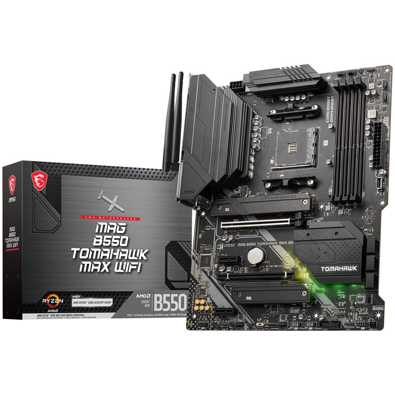 MSI MAG B550 Tomahawk Max WiFi, AMD B550 Mainboard - Sockel AM4