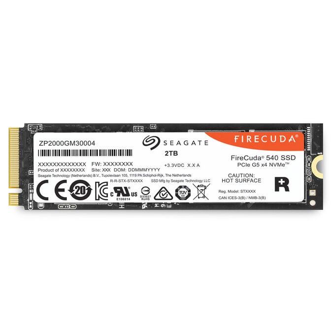 Seagate FireCuda 540 NVMe SSD, PCIe 5.0 M.2 Type 2280 - 2 TB image number 5