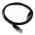 1m flat patch cable, U/UTP, Cat.6 - black image number null