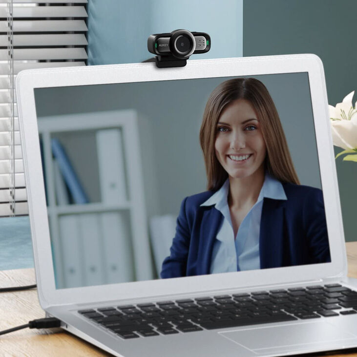 Aukey LM3 1080p Webcam, Autofocus - black image number 1