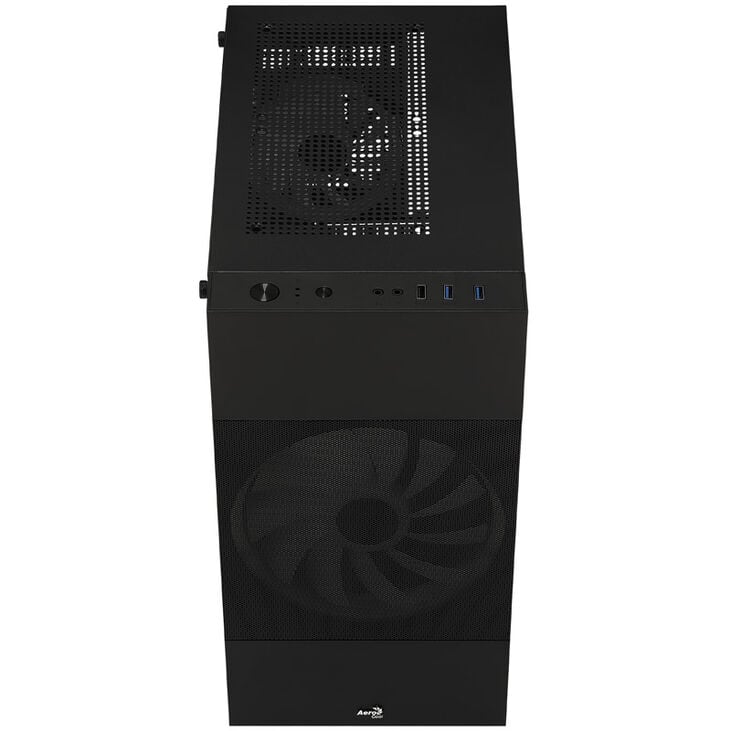 Aerocool Atomic Lite v2 Micro-ATX Gehäuse, RGB, Tempered Glass - schwarz image number 3