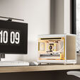 Jonsbo D33 Wood PC-Geh&auml;use, Mini-Geh&auml;use, mATX, Tempered Glass - wei&szlig;, Holz image number null