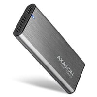 AXAGON EEM2-SG2 RAW BOX externes Geh&auml;use f&uuml;r M.2 SSDs USB-C 3.2 Gen 2 - silber