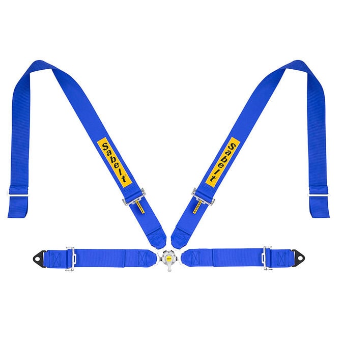 Sabelt Sim Seatbelts, 4-Punkt-Gurt, verstellbar, kompatibel mit P-, S- und X-Serie - blau image number 0