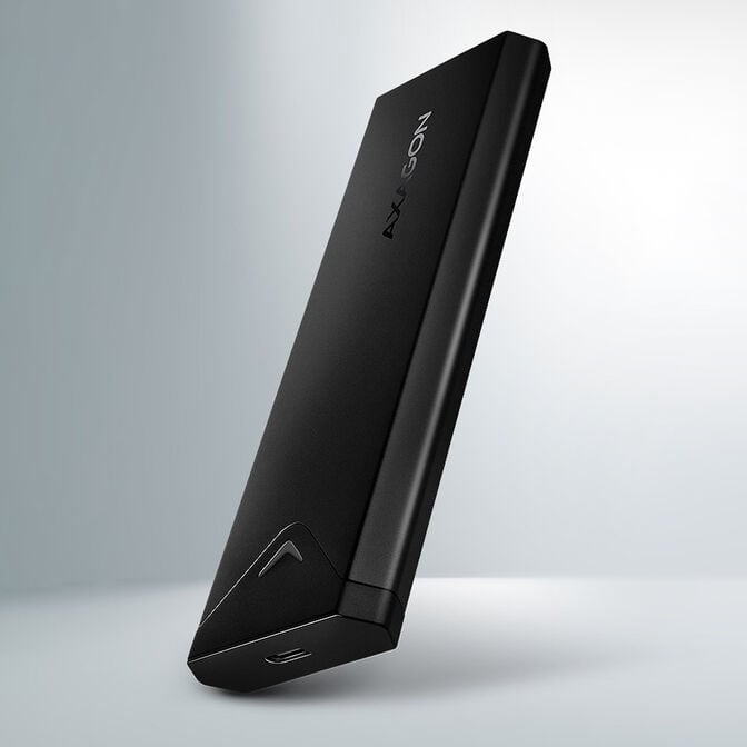 AXAGON EEM2-UB2 M.2 Geh&auml;use, NVMe, USB-C 3.1, 10 Gbit/s - schwarz image number 1