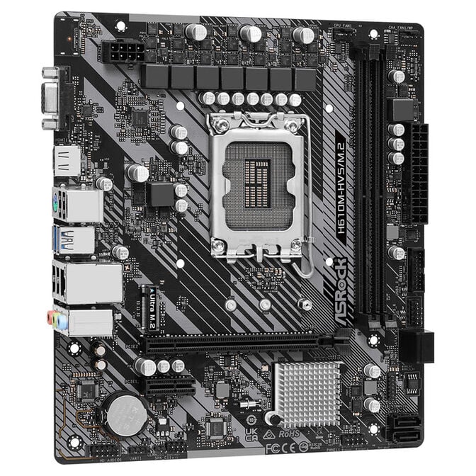 ASRock H610M-HVS/M.2 R2.0, Intel H610 Mainboard - Sockel 1700, DDR4 image number 1