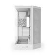 NZXT H9 Flow RGB PC Case, Mid-Tower, E-ATX, Tempered Glass - White image number null