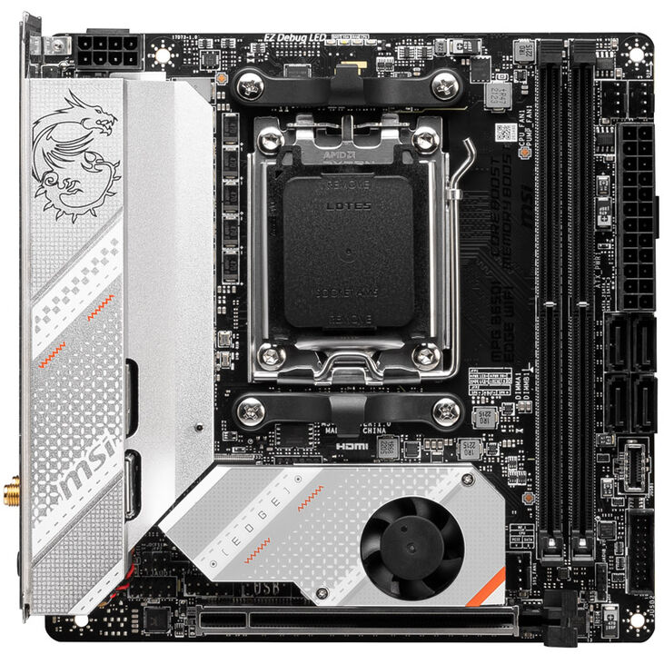 MSI MPG B650I Edge WiFi, Socket AM5, AMD B650l, Mini-ITX - DDR5 image number 2