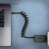 AXAGON BUCM-CM10TB Twister Cable, USB-C to USB-C 2.0, black - 0.6m image number null
