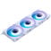PHANTEKS M25 Gen2 PWM D-RGB Fan, 3-Pack - Reverse Blade, 120mm, White