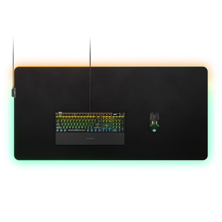 SteelSeries QcK Prism Cloth Mousepad, RGB - 3XL, black image number 2