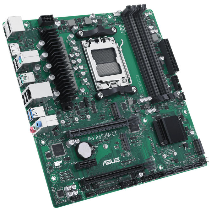 ASUS PRO B650M-CT-CSM, AMD B650 motherboard, socket AM5, DDR5 image number 1