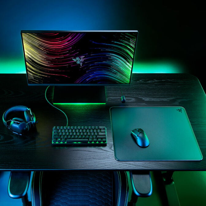 Razer Atlas Tempered Glass Gaming Mousepad - black image number 3