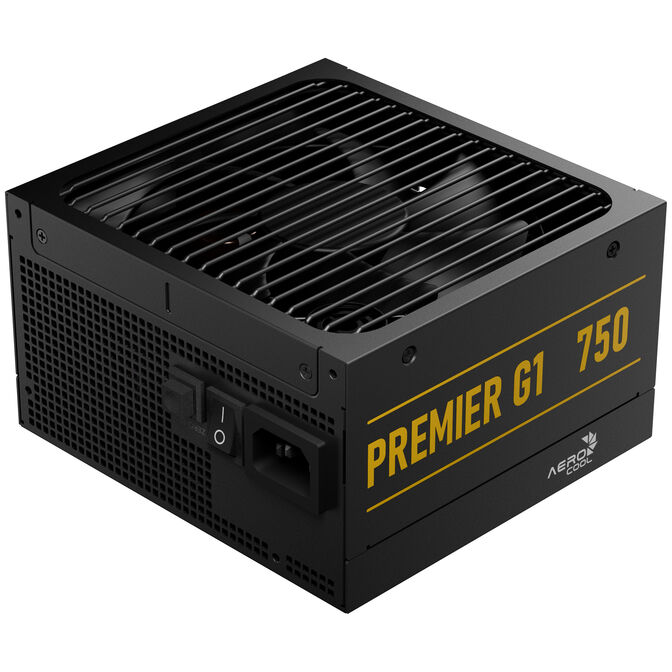 AeroCool Premier G1 80 PLUS Gold Power Supply, PCIe 5.1, ATX 3.1 - 750 Watt, black image number 0