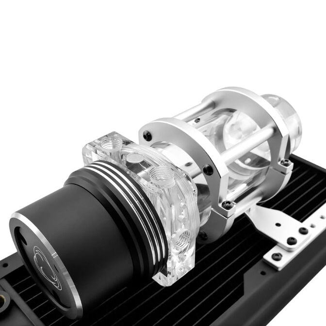 Singularity Computers Protium Reservoir 100 mm - Acrylic, Black image number 1