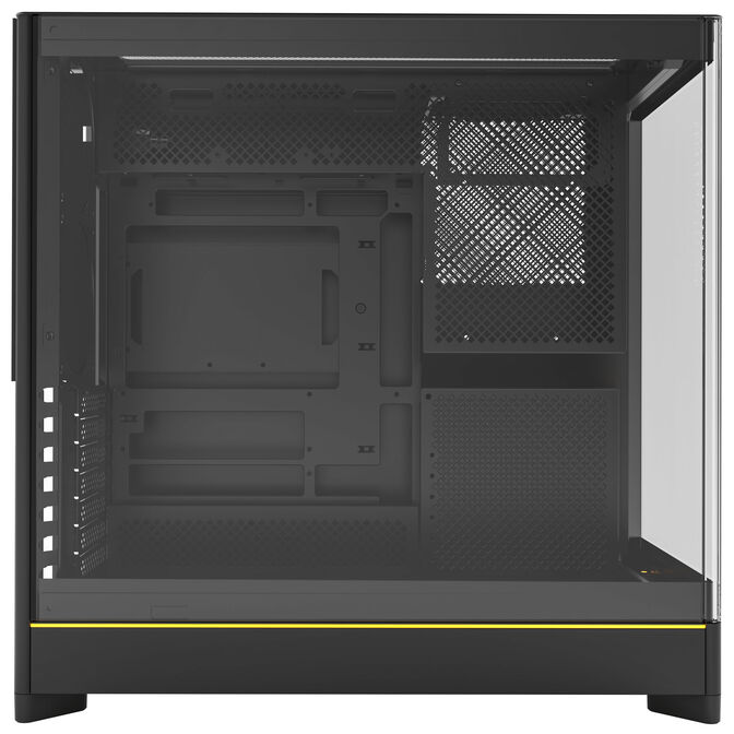 Montech HS02 PC Case, Midi Tower, ATX, Tempered Glass, ARGB - Black image number 5