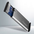AXAGON EEM2-SG2 RAW BOX externes Geh&auml;use f&uuml;r M.2 SSDs USB-C 3.2 Gen 2 - silber image number null