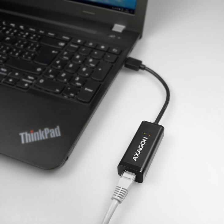 AXAGON ADE-SR Gigabit Ethernet 10/100/1000 Adapter - USB 3.0 Type A image number 2