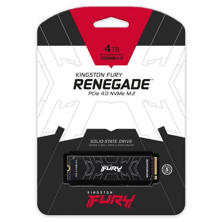 Kingston Fury Renegade NVMe SSD, PCIe 4.0, M.2 Type 2280 - 4 TB image number 2