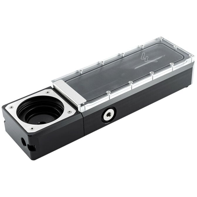 Watercool HEATKILLER Tank 200 D5 Ausgleichsbeh&auml;lter, modular, kompatibel mit D5-Pumpe - acryl/schwarz image number 0