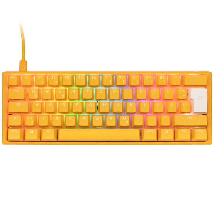 Ducky One 3 Yellow Mini Gaming Tastatur, RGB LED - MX-Black image number 1
