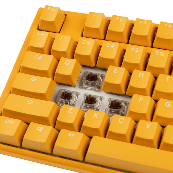 Ducky One 3 Yellow TKL Gaming Tastatur, RGB LED - MX-Brown (US) image number 4