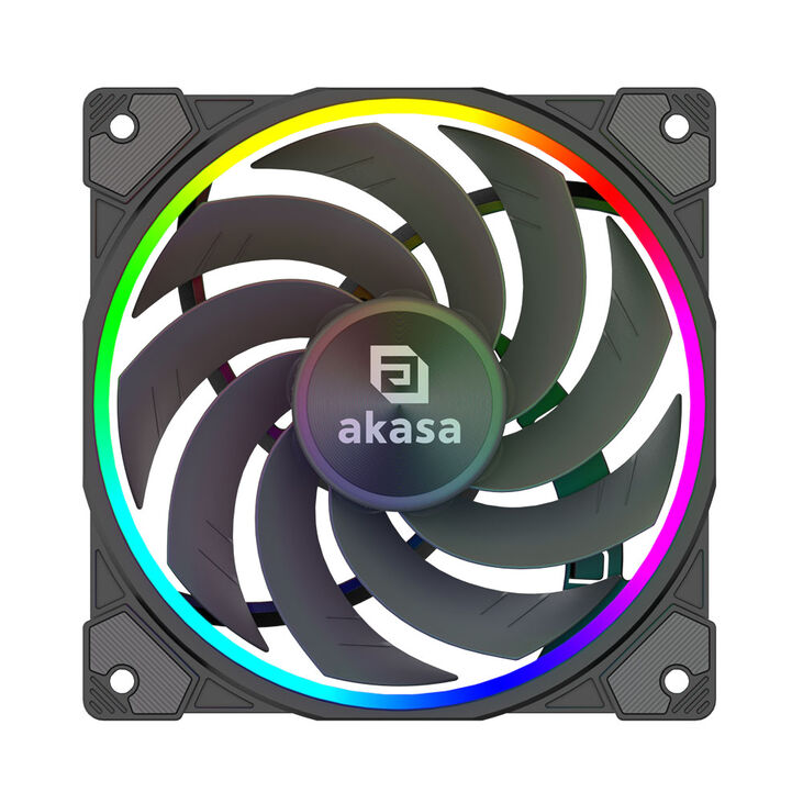 Akasa SOHO H4 Plus CPU-Kühler & AR12 Reverse-Lüfter, RGB - schwarz image number 11