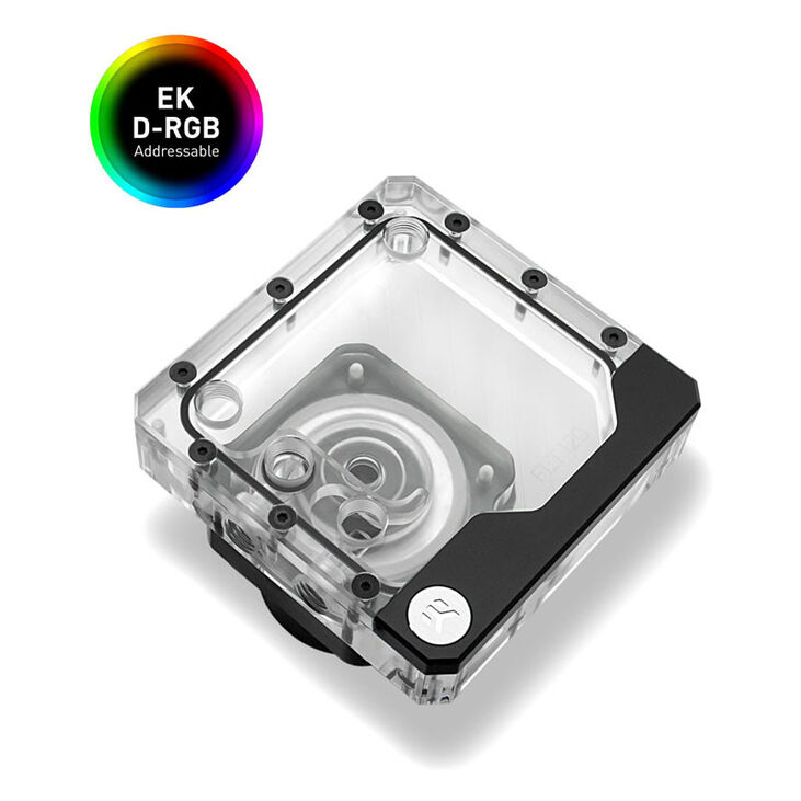 EK Water Blocks EK-Quantum Kinetic FLT 120 D5 PWM D-RGB - Acrylic image number 0