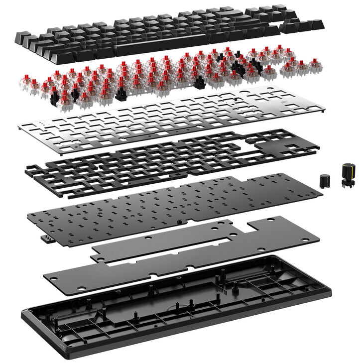 Corsair K70 Core TKL Gaming Keyboard, RGB - black, Corsair MLX Red V2 Switches image number 5