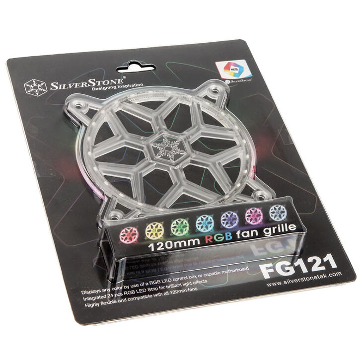 SilverStone SST-FG121, 120mm RGB fan grille image number 8