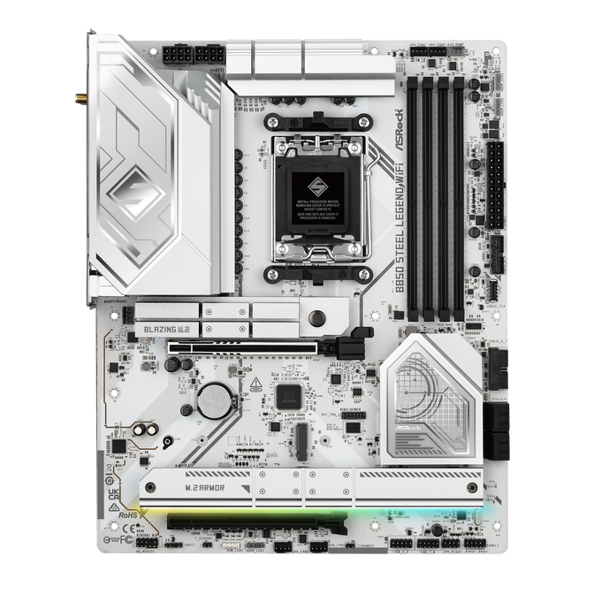 ASROCK B850 Steel Legend WiFi motherboard, socket AM5, AMD B850, ATX, DDR5 image number 4