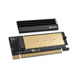 Akasa M.2 PCIe Adapter mit K&uuml;hler - schwarz image number null