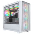 Montech X5M PC Case, Mid Tower, Micro-ATX, ARGB, Tempered Glass - White image number null