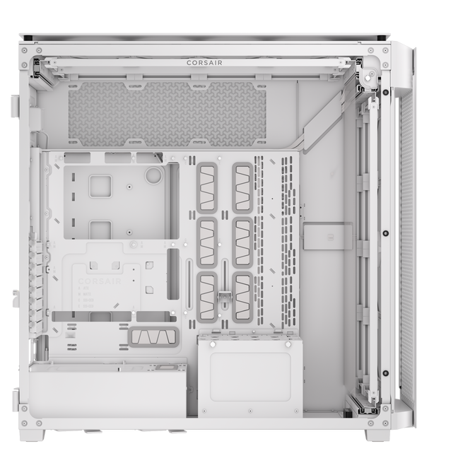 Corsair iCUE 9000D RGB Airflow PC Case, Full Tower - White image number 7
