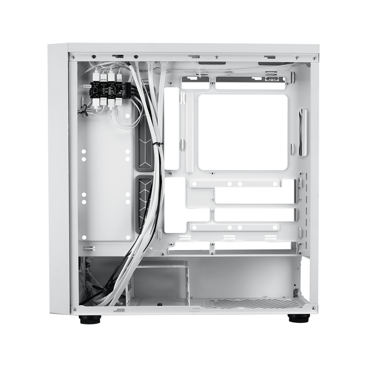 Cooler Master MasterBox 600 ARGB PC-Gehäuse, Midi-Tower, E-ATX, RGB, Tempered Glass - weiß image number 8