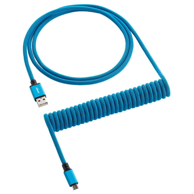CableMod Classic Coiled Keyboard Cable Micro USB zu USB Typ A, Spectrum Blue - 150cm image number 0