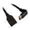 InLine DisplayPort adapter cable, 8K4K, angled upwards - 0.15m