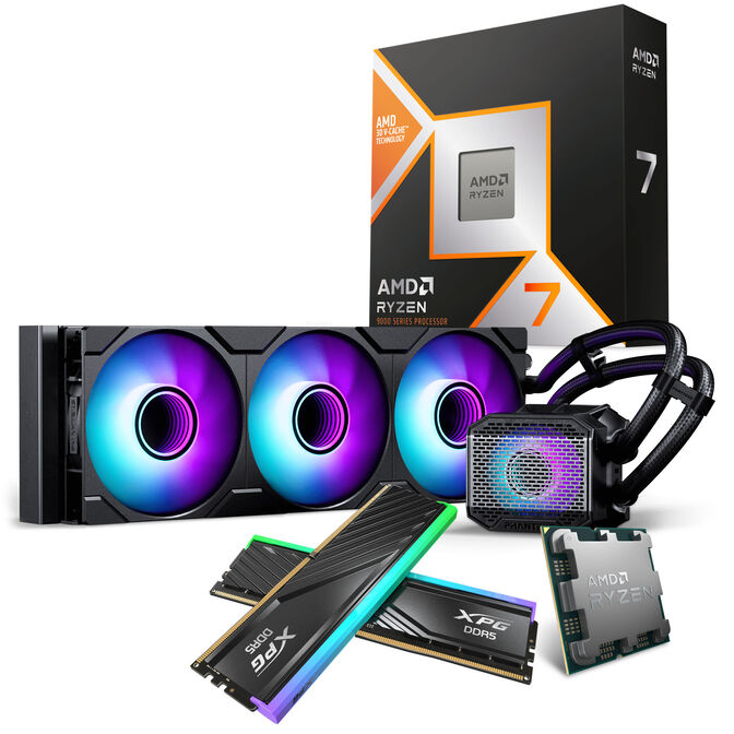 AMD Ryzen 7 9850X3D Bundle mit 32 GB RAM und Phanteks AiO &ndash; schwarz image number 0
