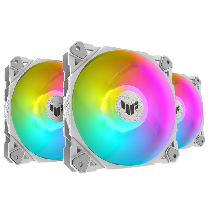 ASUS TUF Gaming TF120 ARGB Lüfter 3er Pack inkl. RGB-Controller - 120mm, weiß image number 0