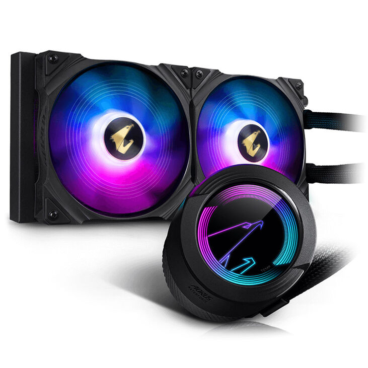 GIGABYTE AORUS Waterforce 280 AIO Cooler, ARGB - 280mm, black image number 0