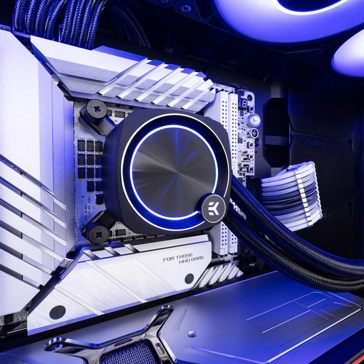 EK Water Blocks EK-Nucleus AIO Replacement Cover - Black Eclypse image number 1