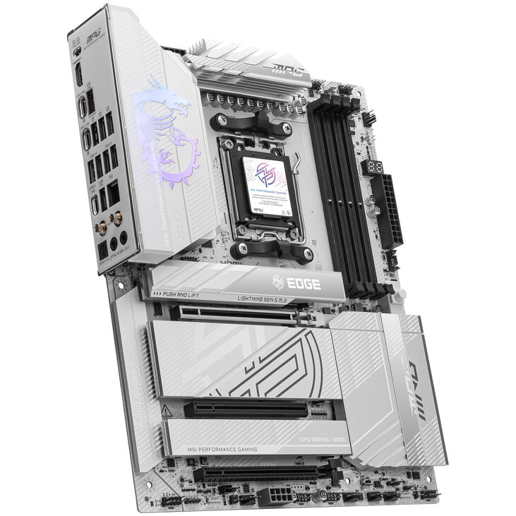 MSI MPG X870E Edge TI WiFi Mainboard, Sockel AM5, AMD X870E, ATX, DDR5 image number 1