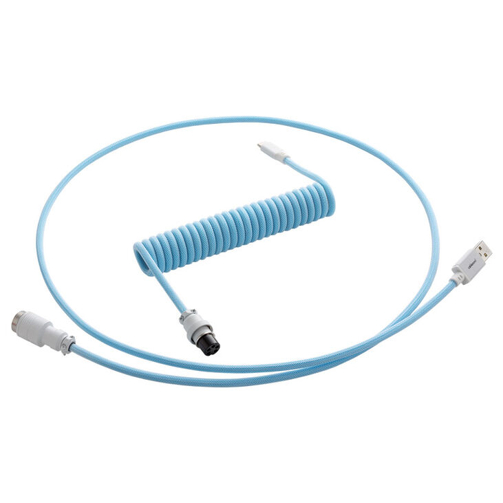 CableMod PRO Coiled Keyboard Cable USB-C zu USB Typ A, Blueberry Cheesecake - 150cm image number 0