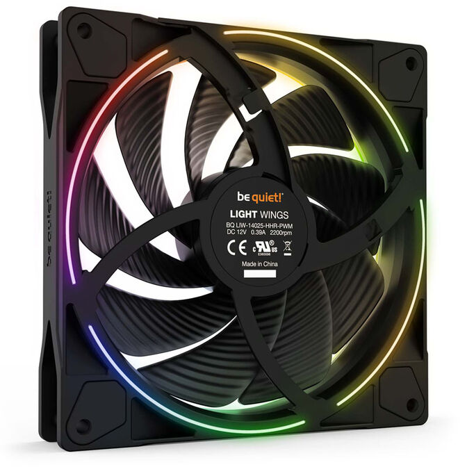 be quiet! Light Wings ARGB PWM L&uuml;fter Triple Pack - 140mm, schwarz, High Speed image number 2